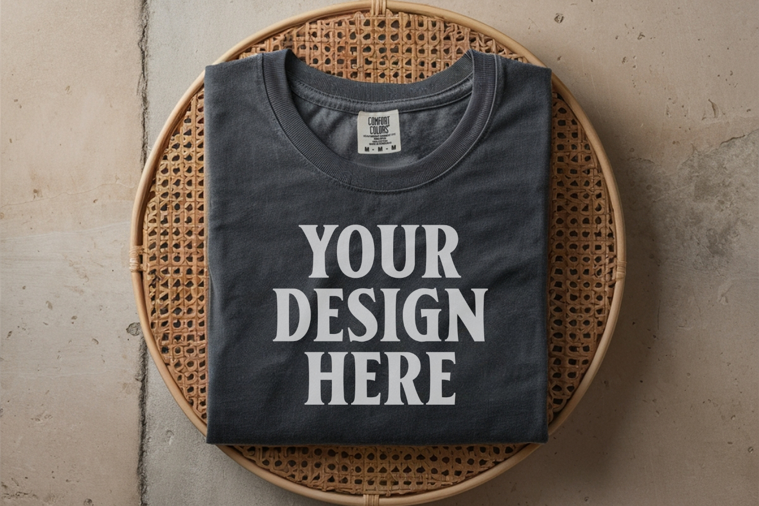 Pepper Comfort Colors 1717 Folded Tshirt Mockups product image 1