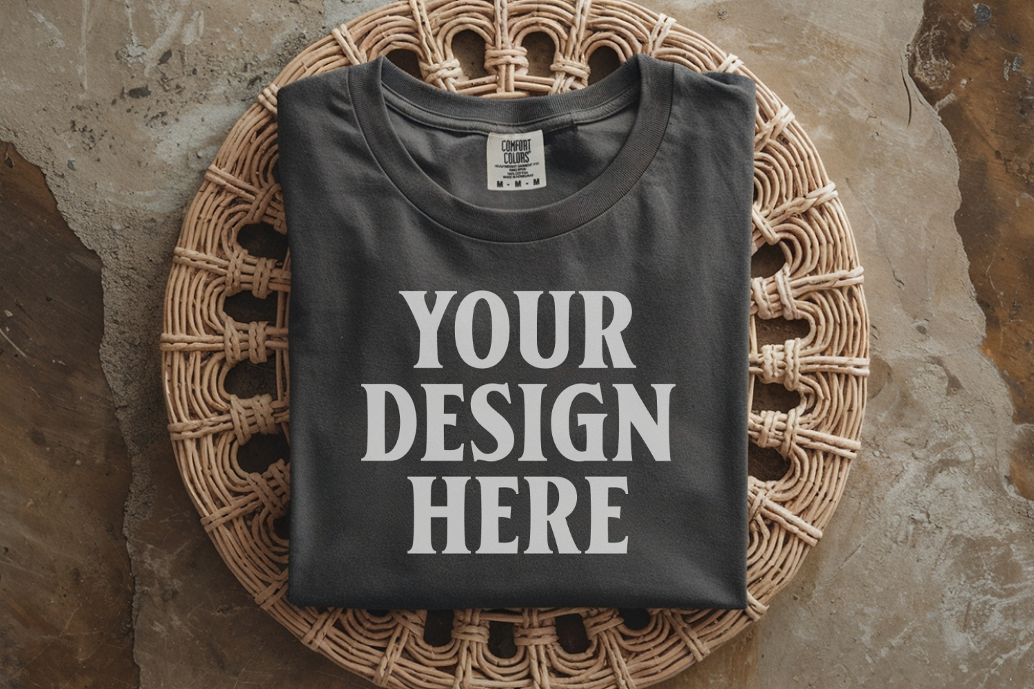 Pepper Comfort Colors 1717 Folded Tshirt Mockups product image 1