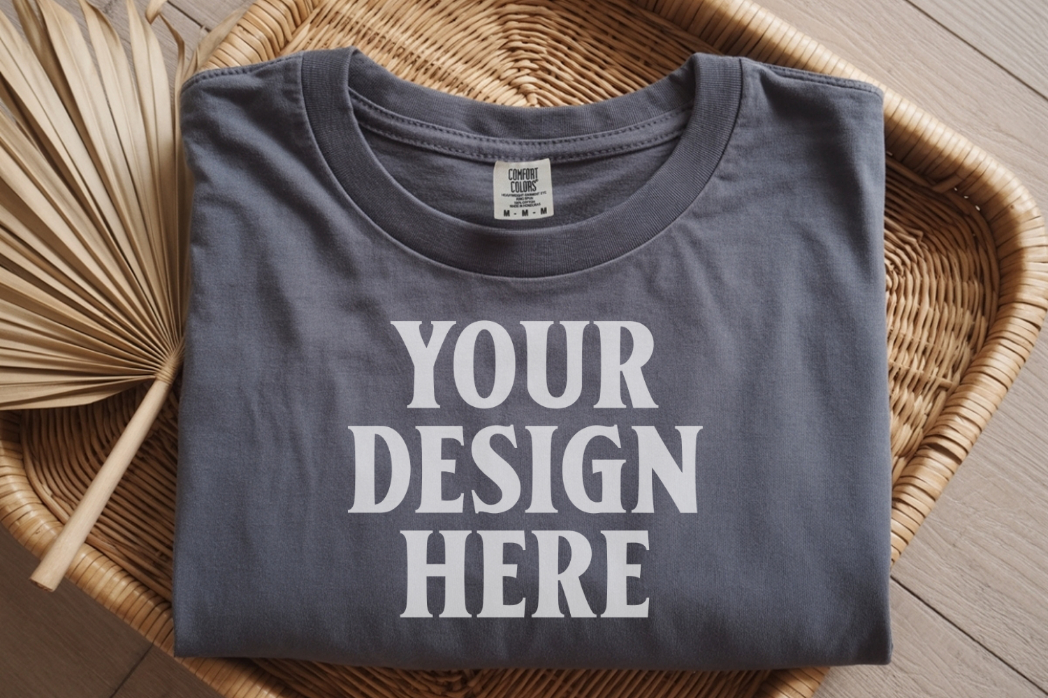 Pepper Comfort Colors 1717 Folded Tshirt Mockups product image 1