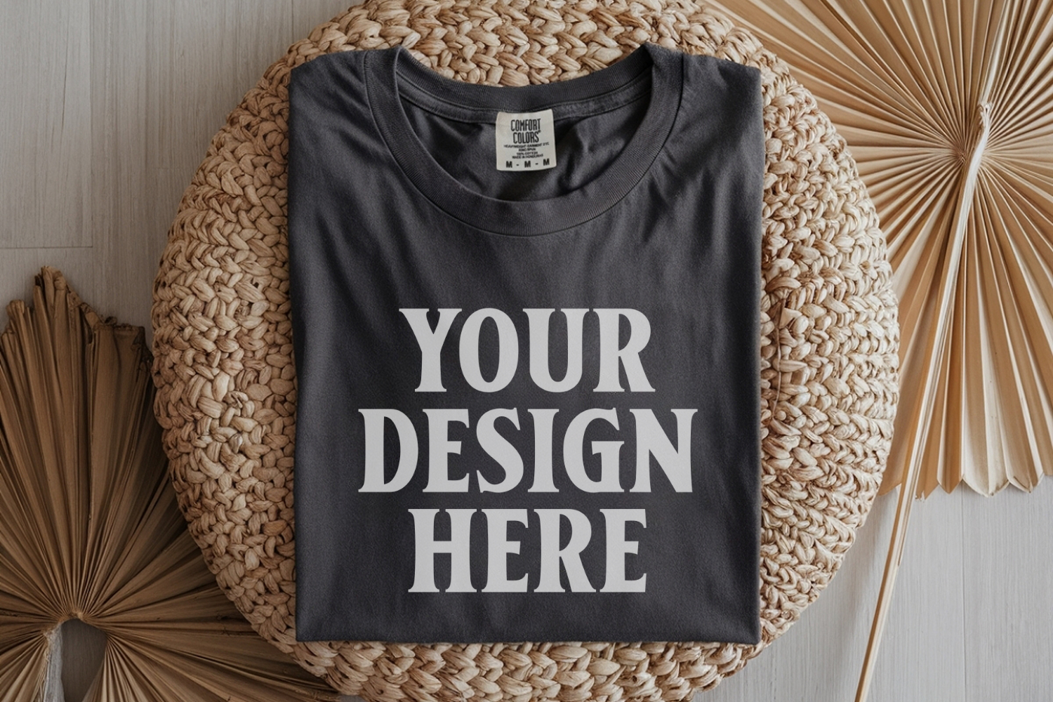 Pepper Comfort Colors 1717 Folded Tshirt Mockups product image 1