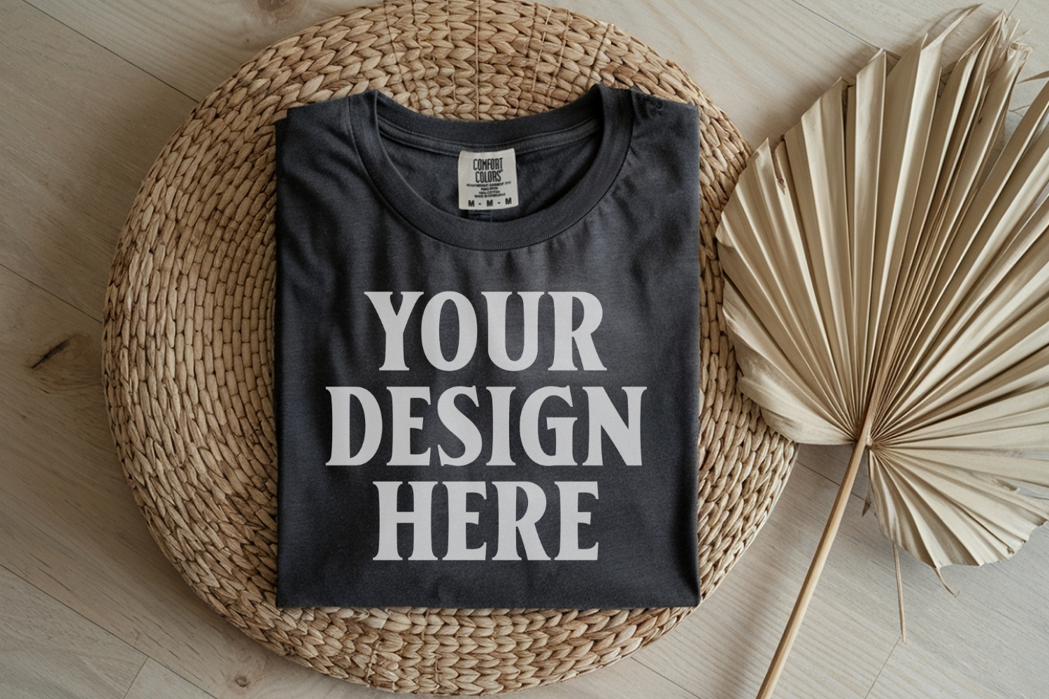Pepper Comfort Colors 1717 Folded Tshirt Mockups product image 1