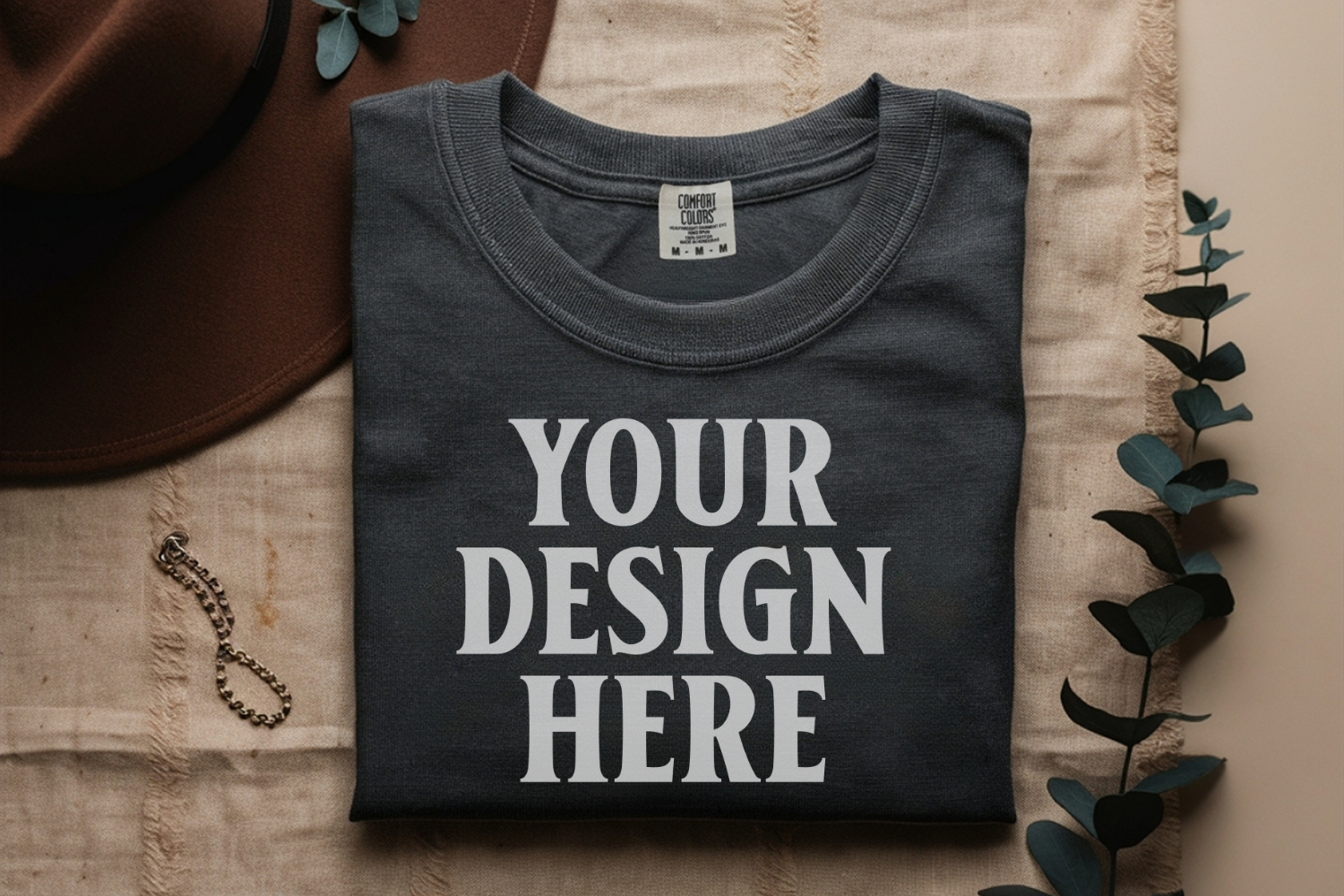 Pepper Comfort Colors 1717 Folded Tshirt Mockups product image 1
