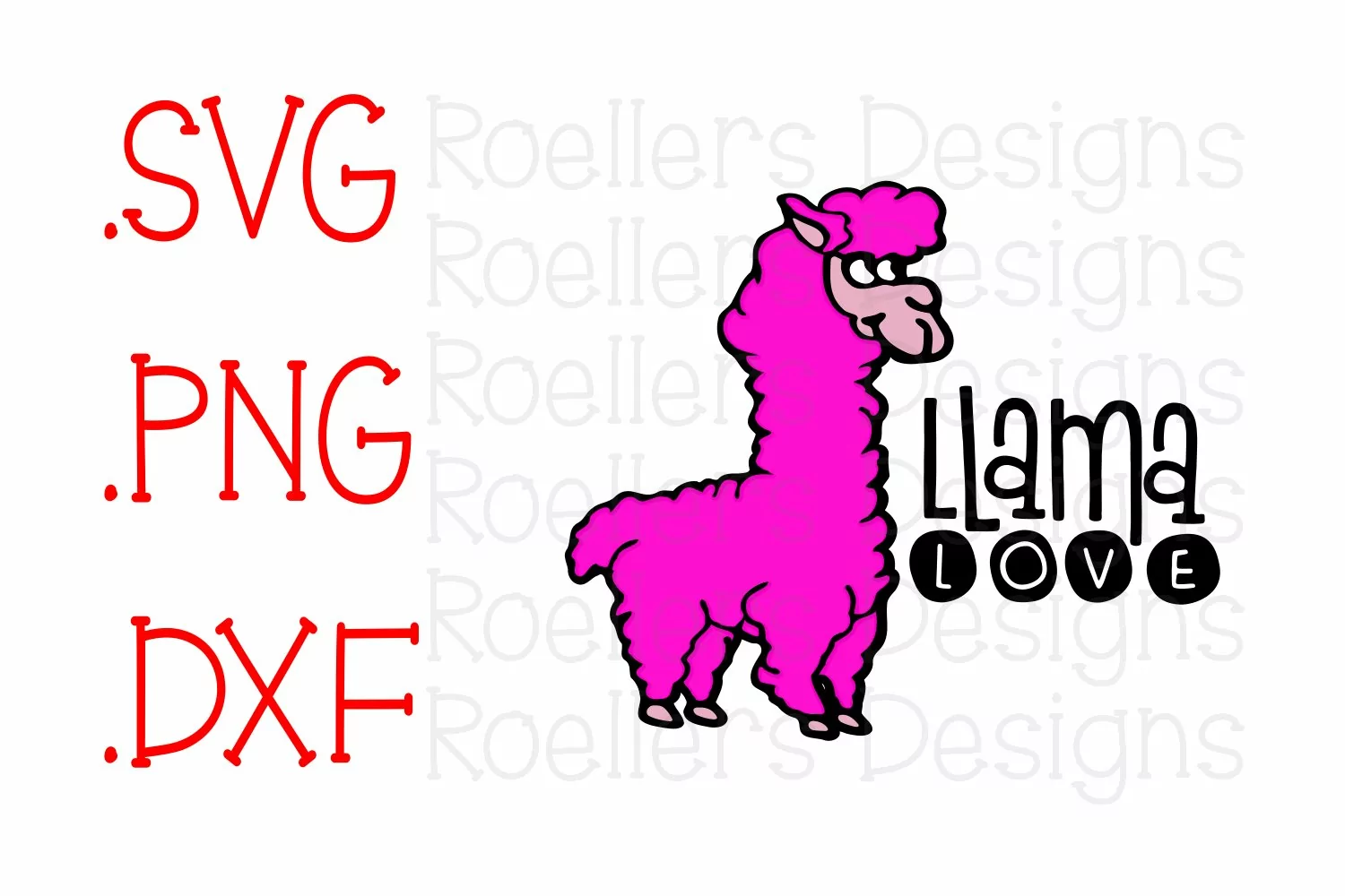Llama Svg, Llama Love Svg, Llama Llama Svg, Mama Llama Svg product image 1