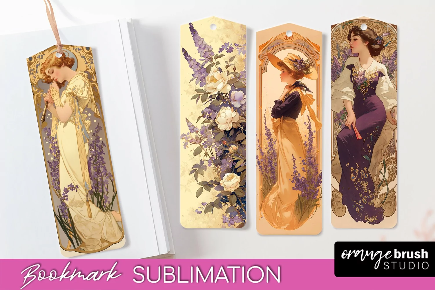 Vintage Scrapbook Bookmark Sublimation - Ephemera Bookmarks product image 1