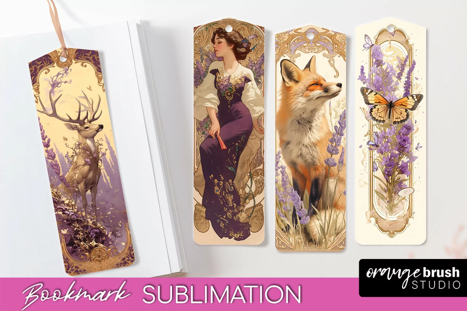 Vintage Scrapbook Bookmark Sublimation - Ephemera Bookmarks product image 1