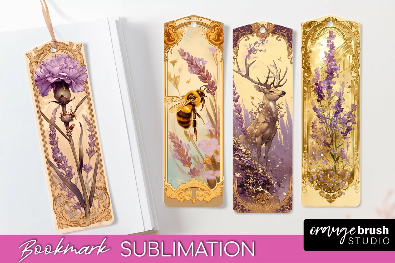 Vintage Scrapbook Bookmark Sublimation - Ephemera Bookmarks product image 1