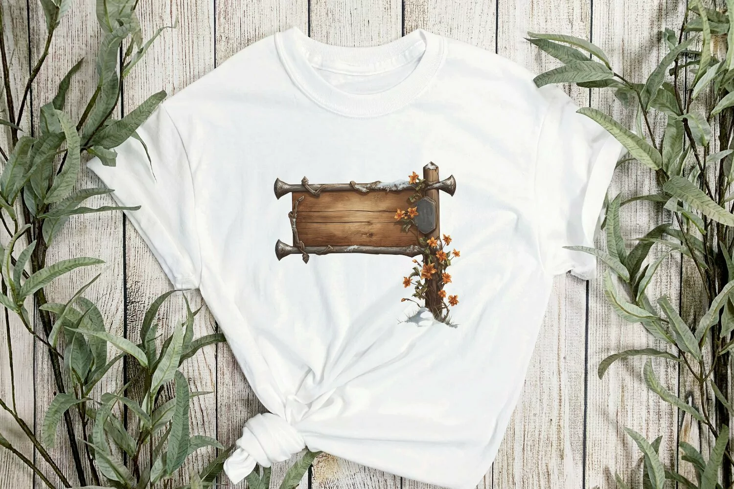 Vintage Warm Wooden Sublimation Clipart product image 1