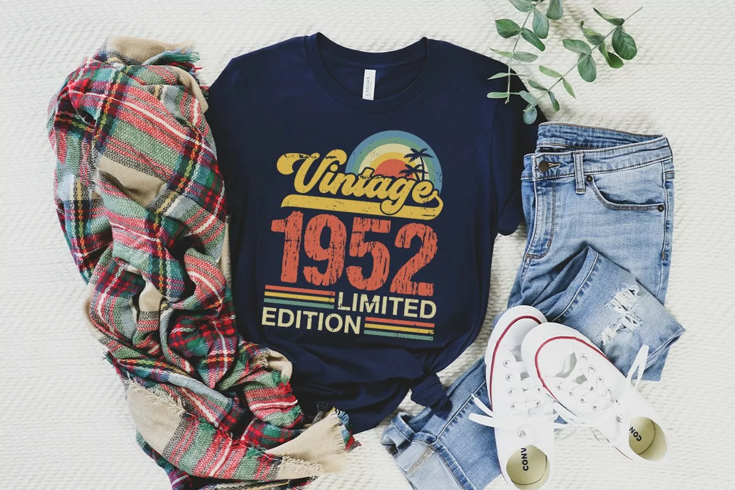 Vintage 1952 Limited edition SVG - 71st Birthday SVG T-shirt product image 1
