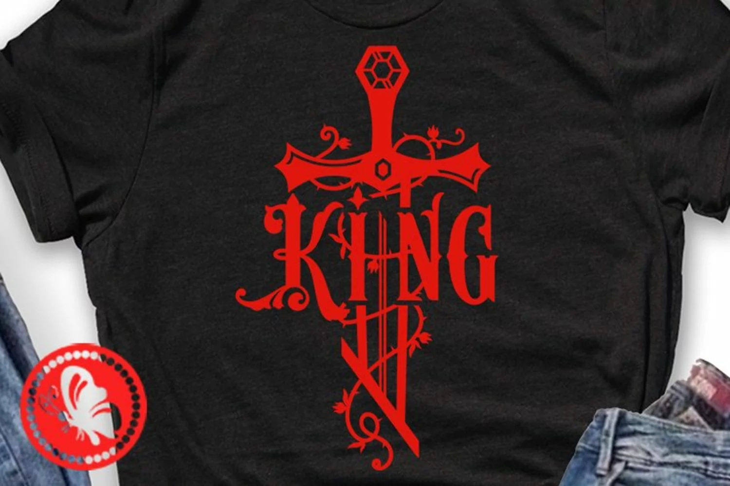 King svg King's sword print Father's day decor Wall art Gift product image 1