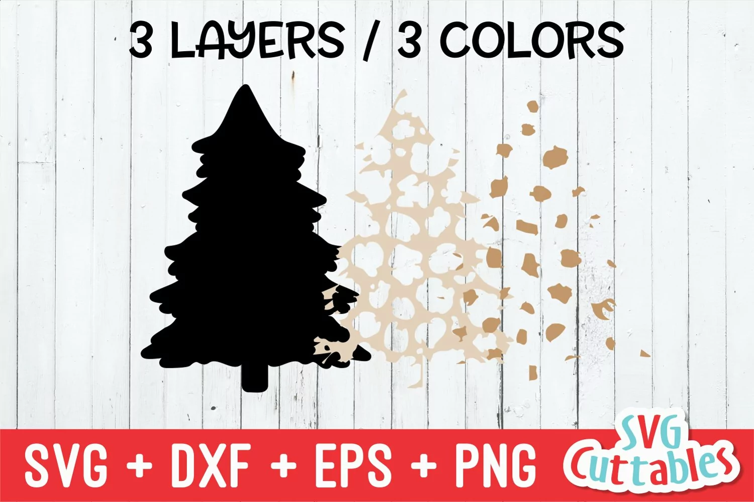 Christmas SVG | Leopard Print Christmas Tree | Shirt product image 1