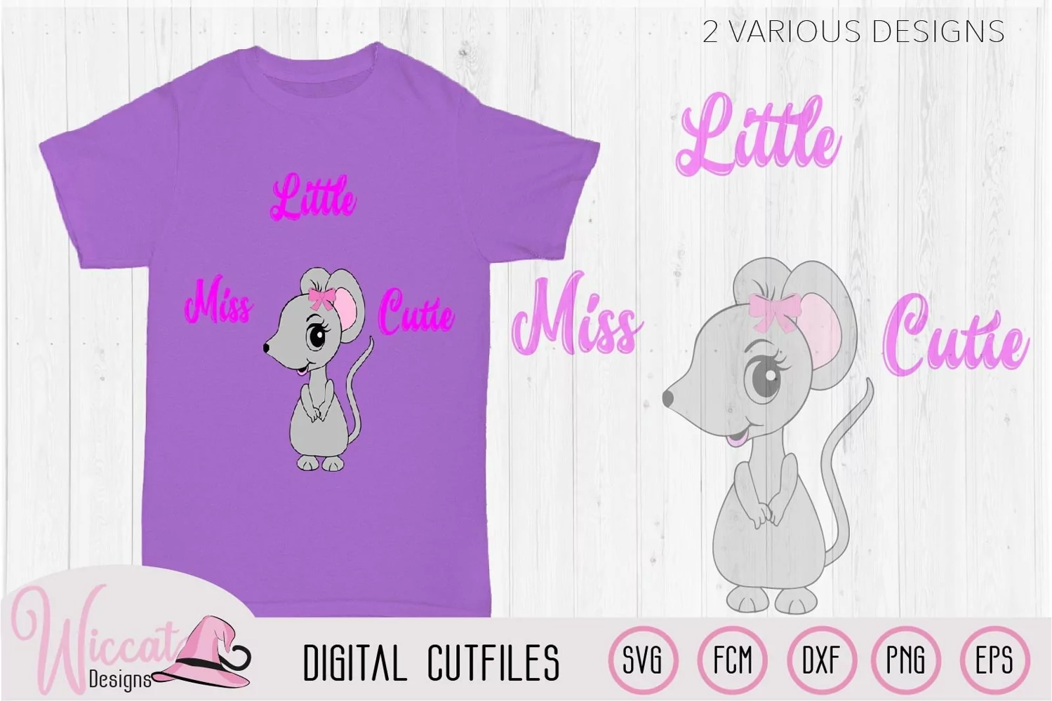 Mouse svg, Little miss cutie quote svg, product image 1