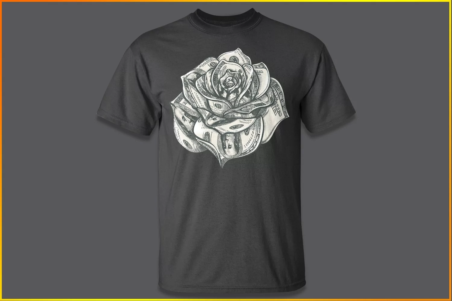 Rose Dollar | Hustle t-shirt design| humble t-shirt design product image 1