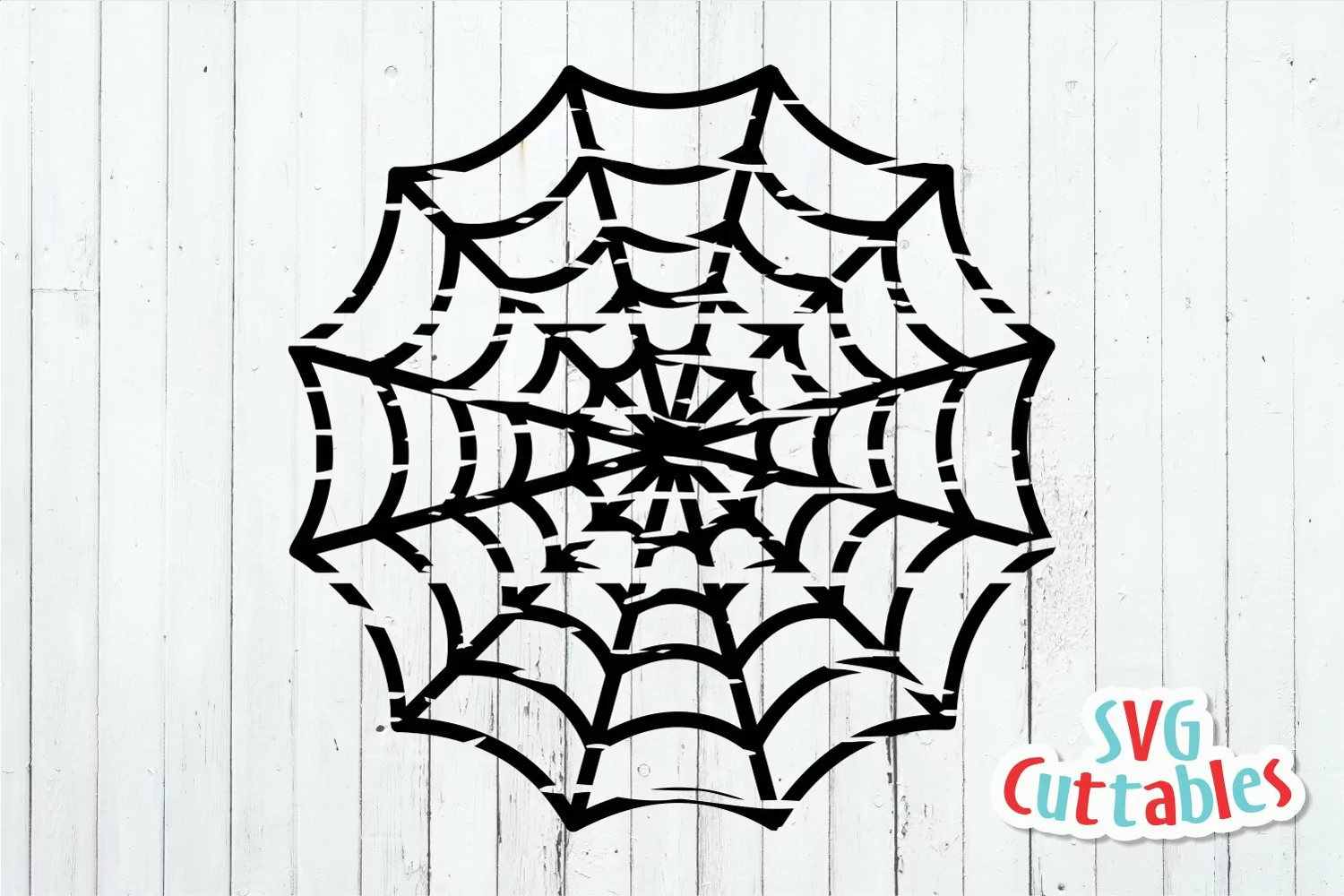 Halloween SVG | Distressed Spider Web | Shirt Design product image 1