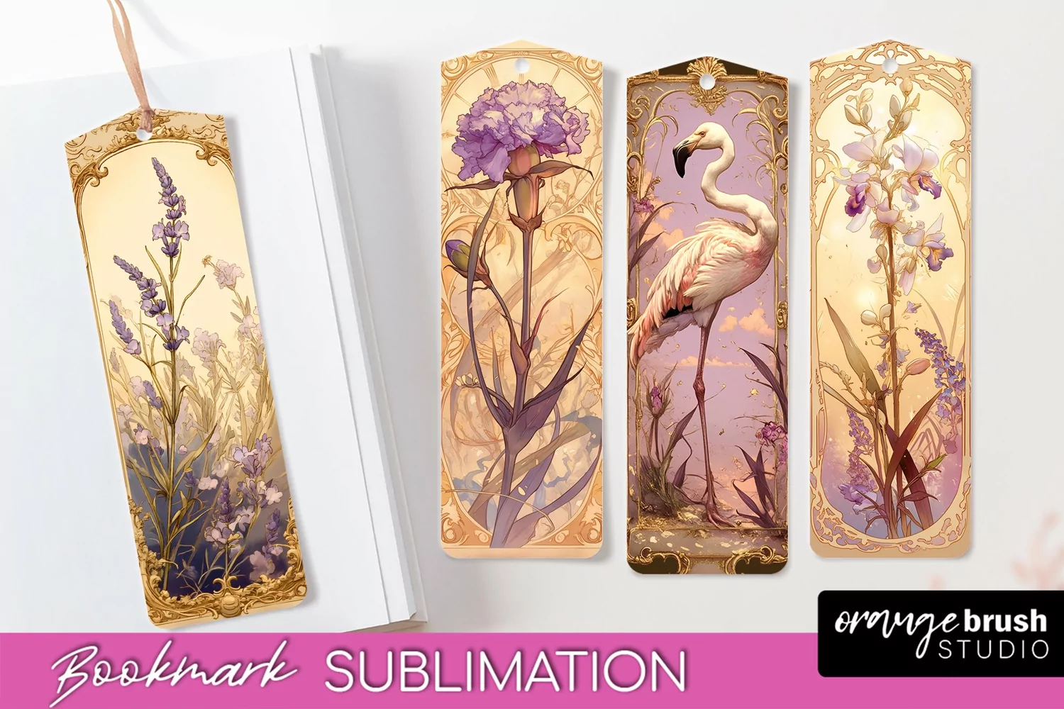 Vintage Scrapbook Bookmark Sublimation - Ephemera Bookmarks product image 1