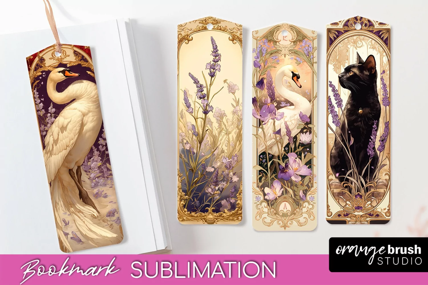 Vintage Scrapbook Bookmark Sublimation - Ephemera Bookmarks product image 1