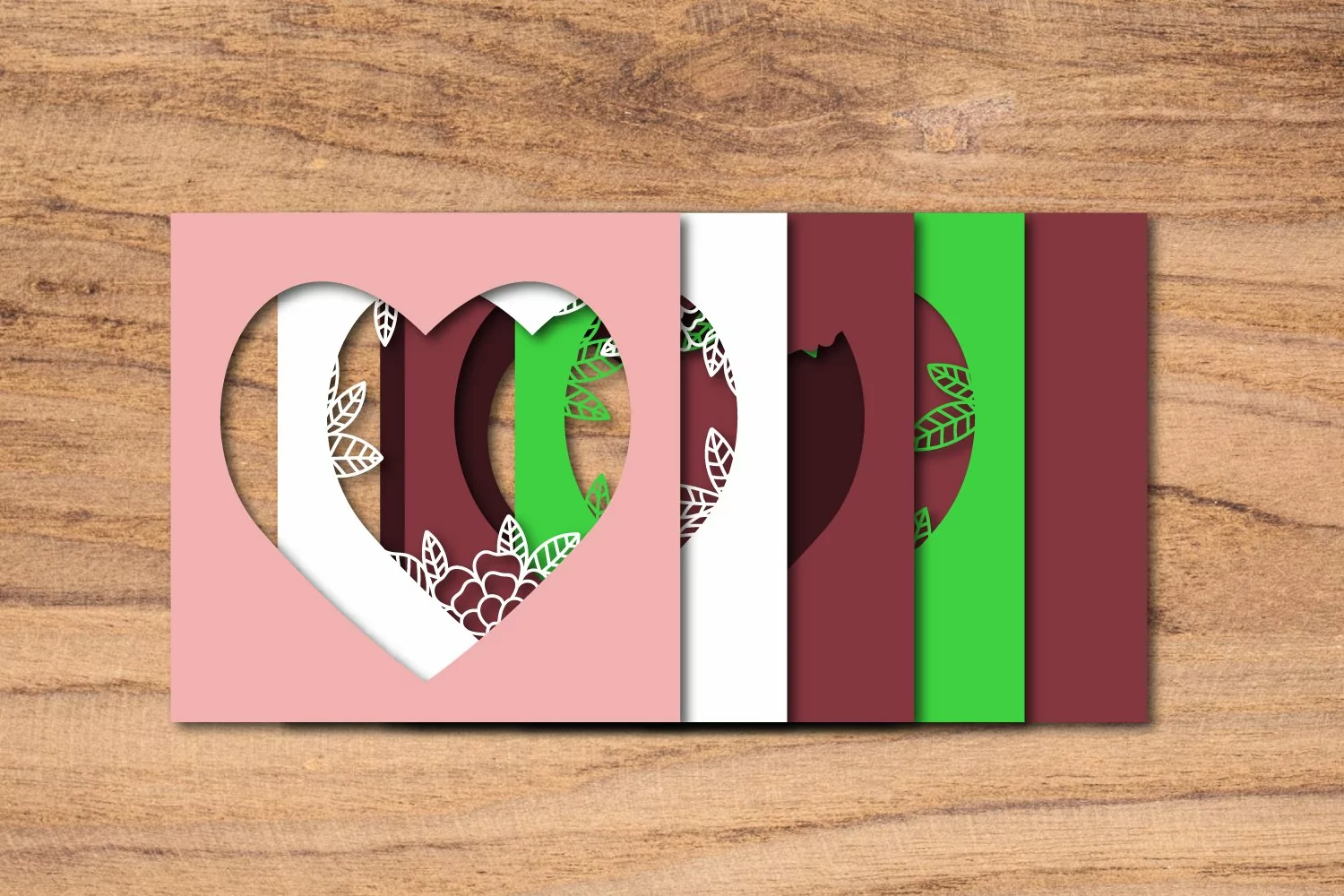 Flowers Frame 3d Layered Svg Cut Files product image 1