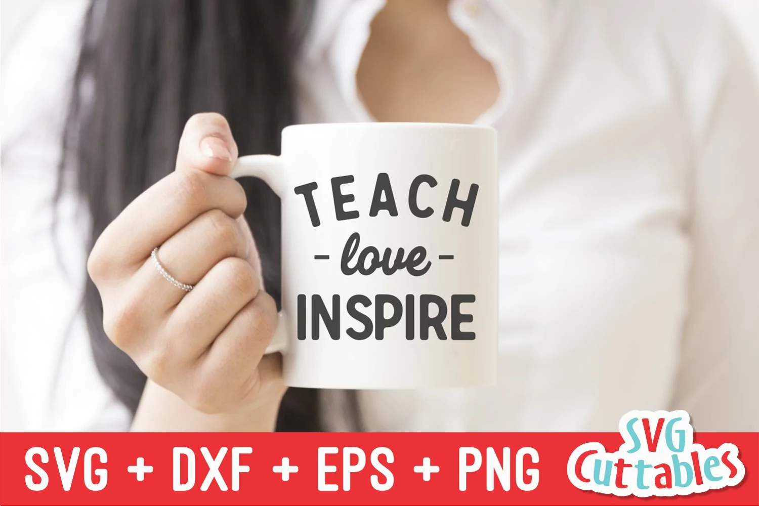 Teacher SVG | Teach Love Inspire | Shirt Design product image 1