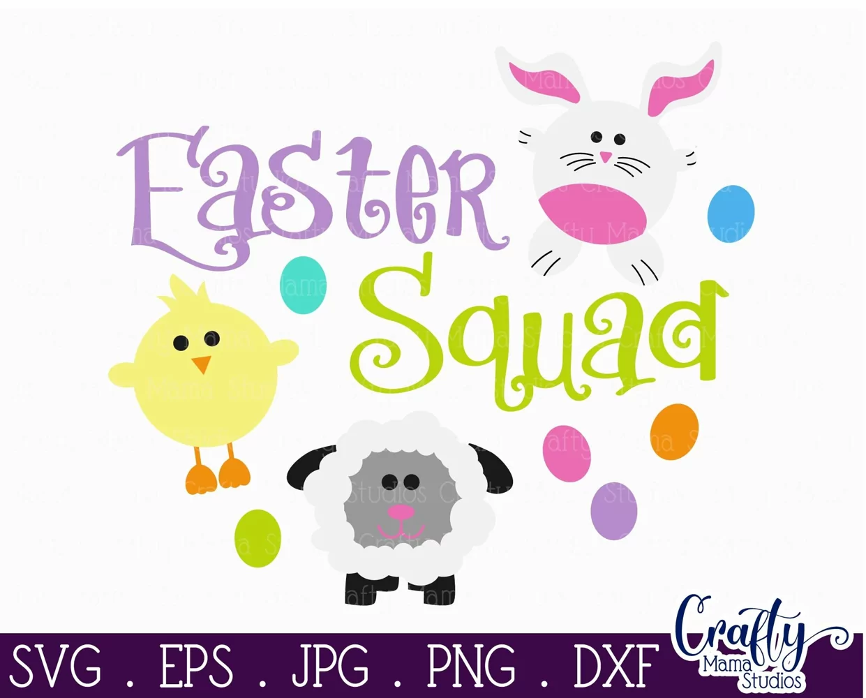 Easter Squad | Kids Easter Svg Design product image 1