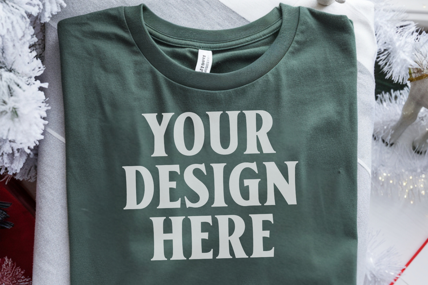 Moss Christmas Comfort Colors 1717 Mockups, CC 1717 m product image 1