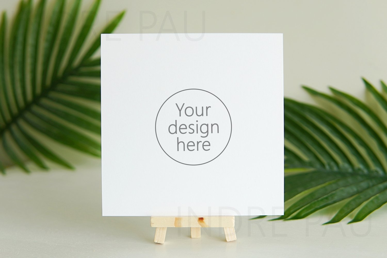 Square greeting card mockup, invitation mockup, JPG file