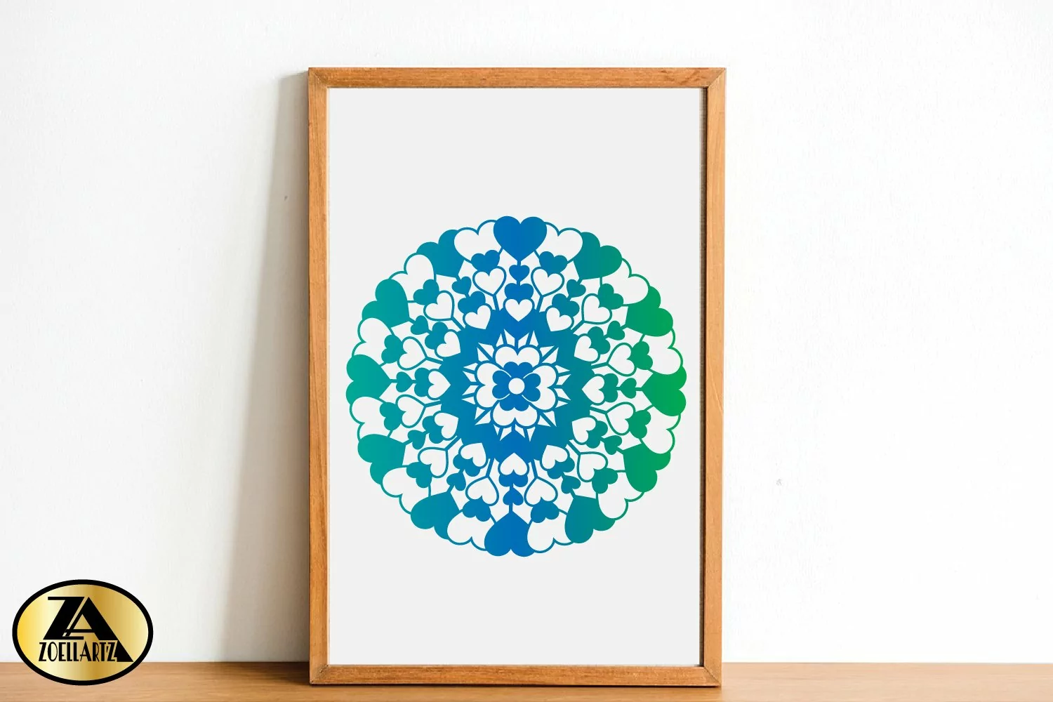 Valentine Mandala SVG Heart Mandala SVG Valentines SVG product image 1