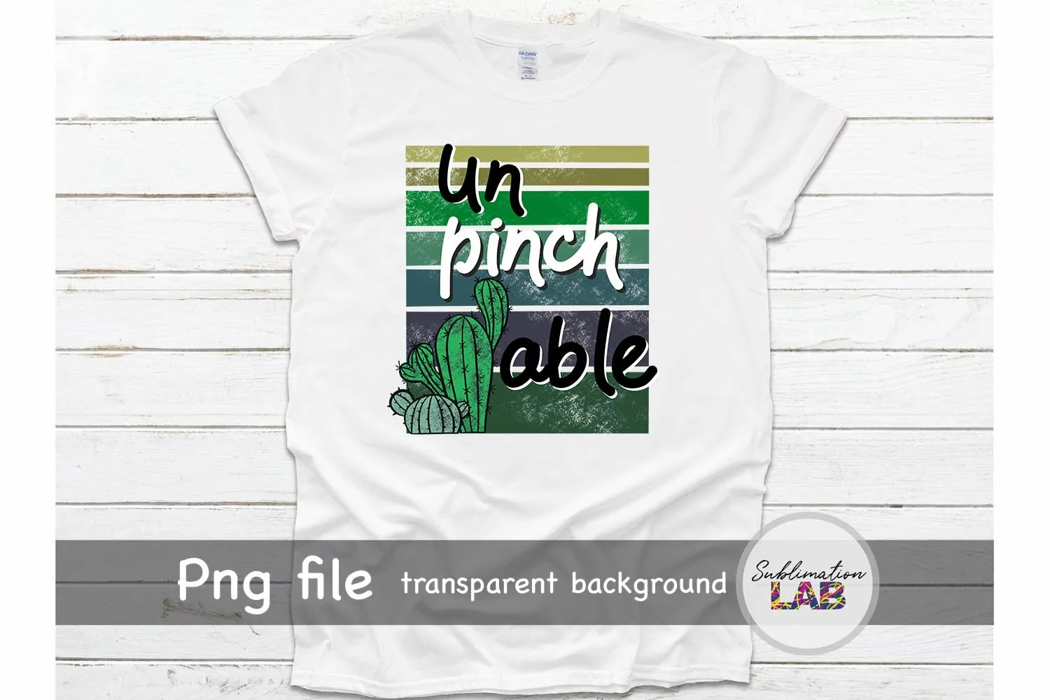 St Patrick Lucky Unpinchable Cactus Retro Sublimation Design product image 1