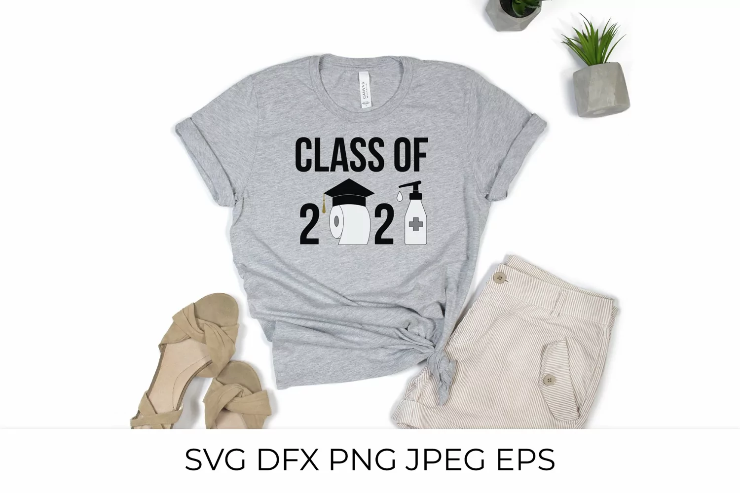 Class of 2021 SVG with toilet paper and hand sanitizer product image 1