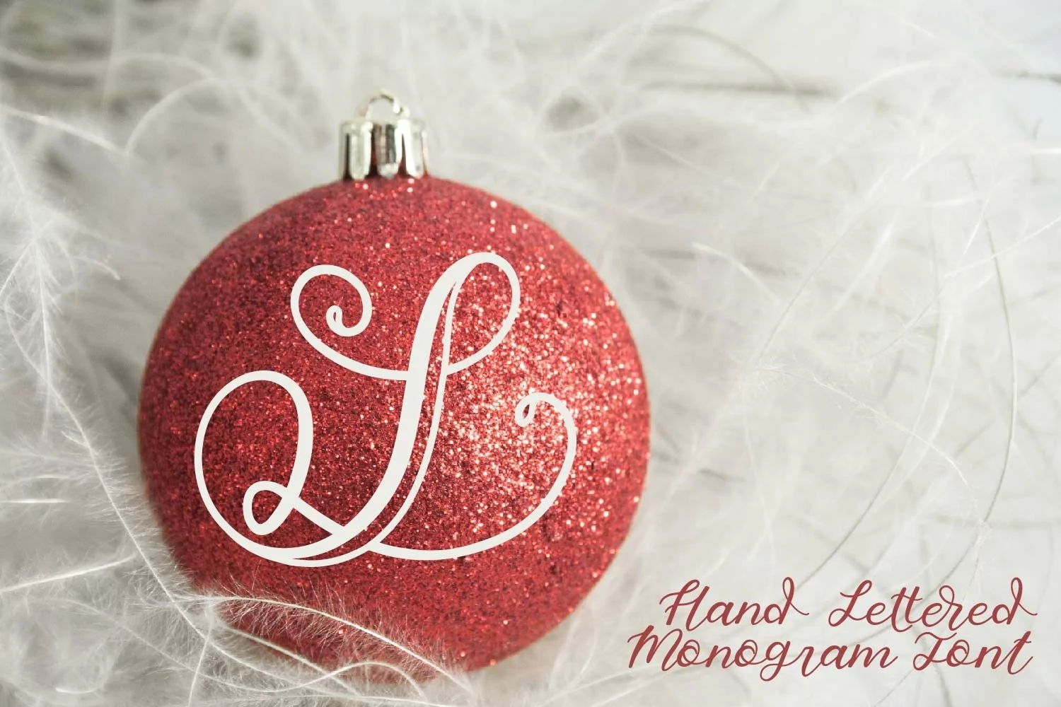 Hand Lettered Monogram Font - Perfect For Personalization! product image 1