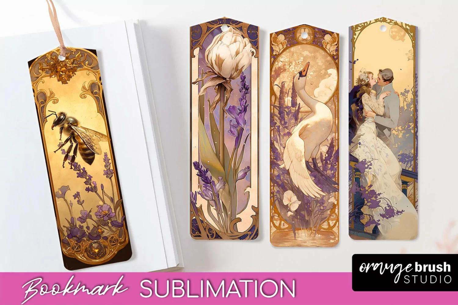 Vintage Scrapbook Bookmark Sublimation - Ephemera Bookmarks product image 1
