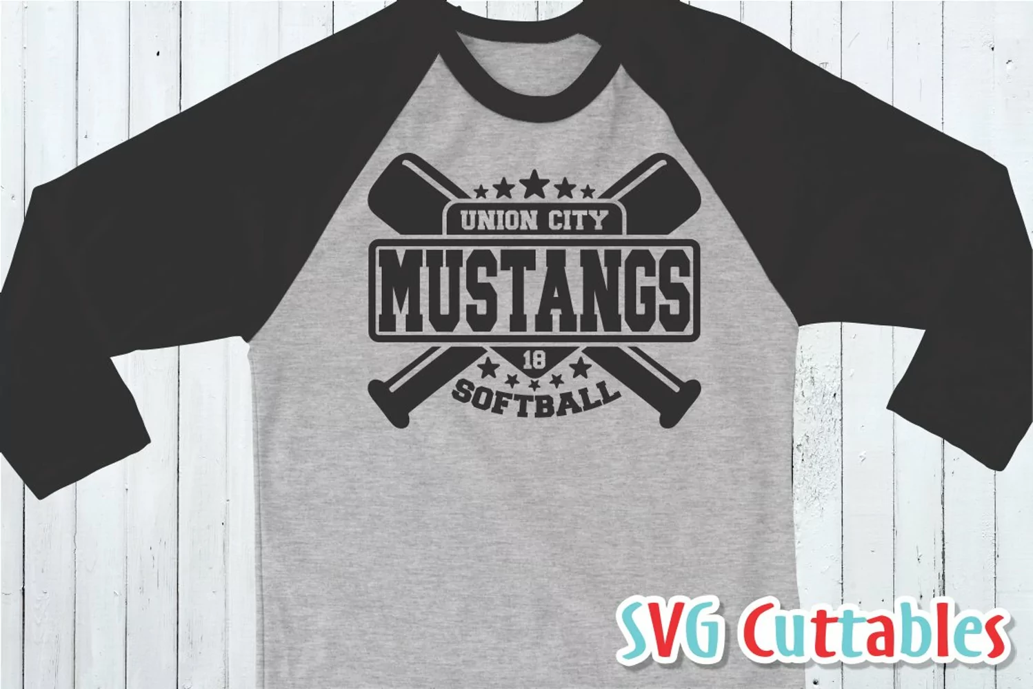 Softball SVG Template 003 | Shirt Design product image 1