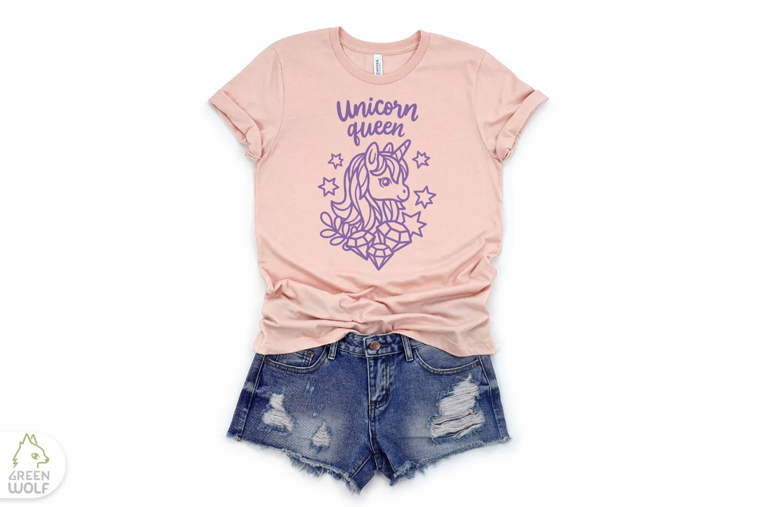 Unicorn queen svg file Magical t shirt design svg dxf png product image 1