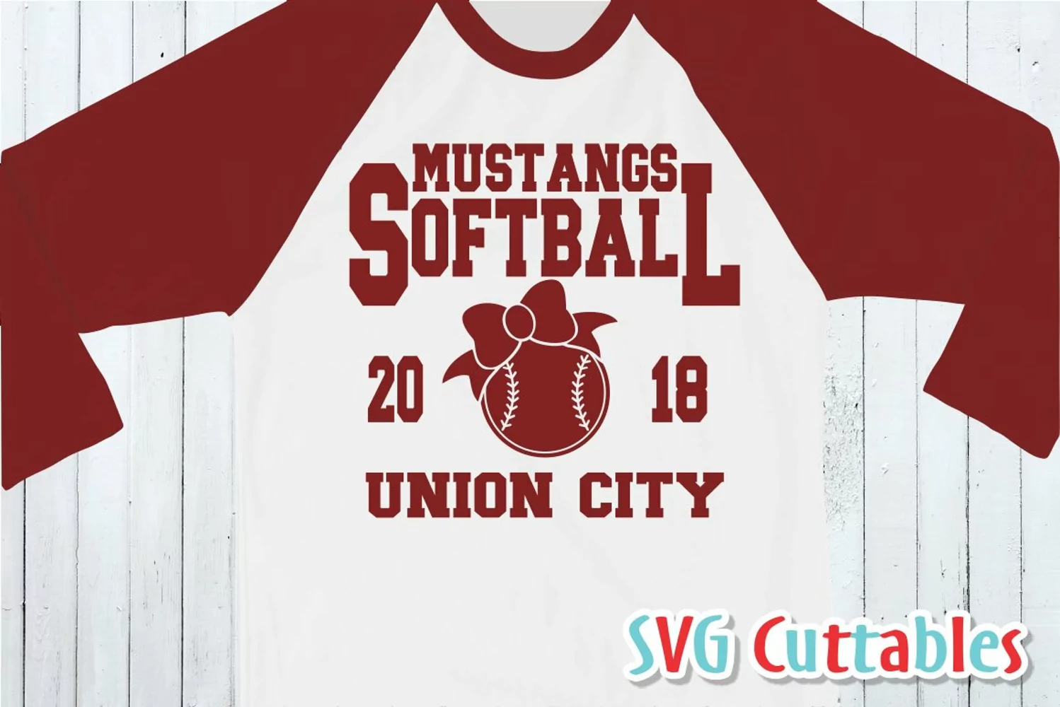 Softball SVG Template 0011 | Shirt Design product image 1