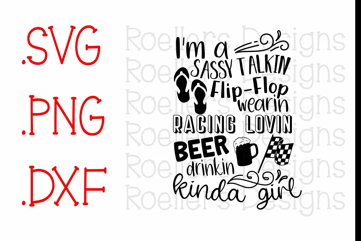 Racing Svg, Beer Drinking Svg, Sassy Girl Svg, Im a sassy product image 1