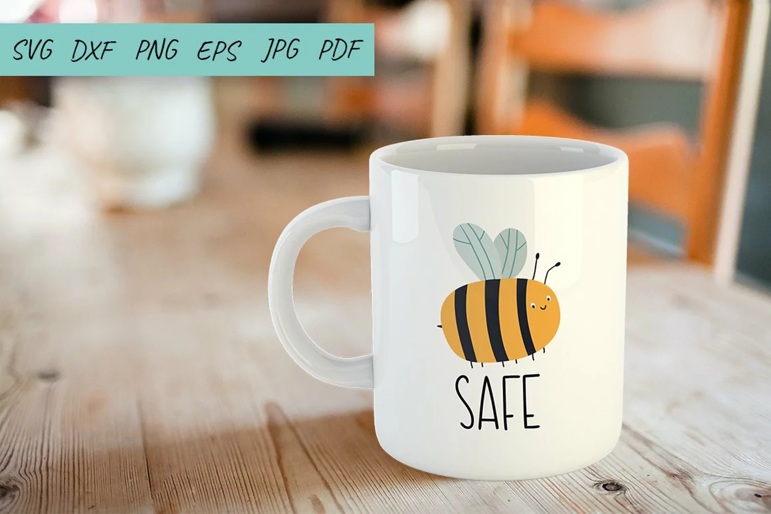 Bee SVG, Bee Safe SVG, Stay home SVG Quarantine SVG product image 1