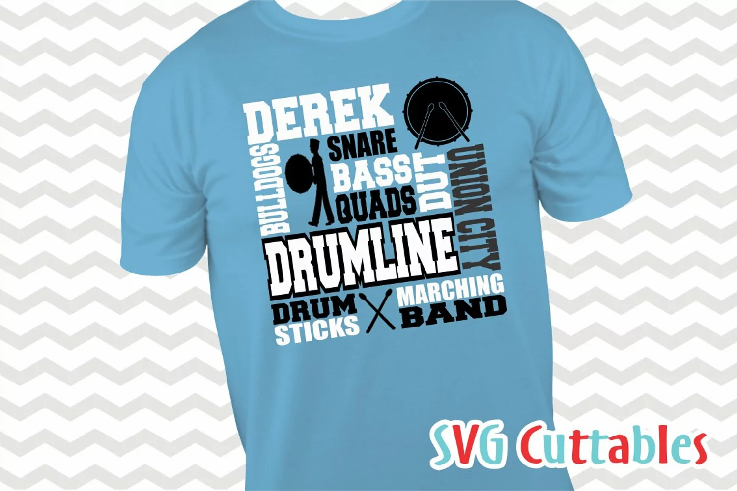 Drumline SVG | Drum line Subway Art | Shirt Design product image 1