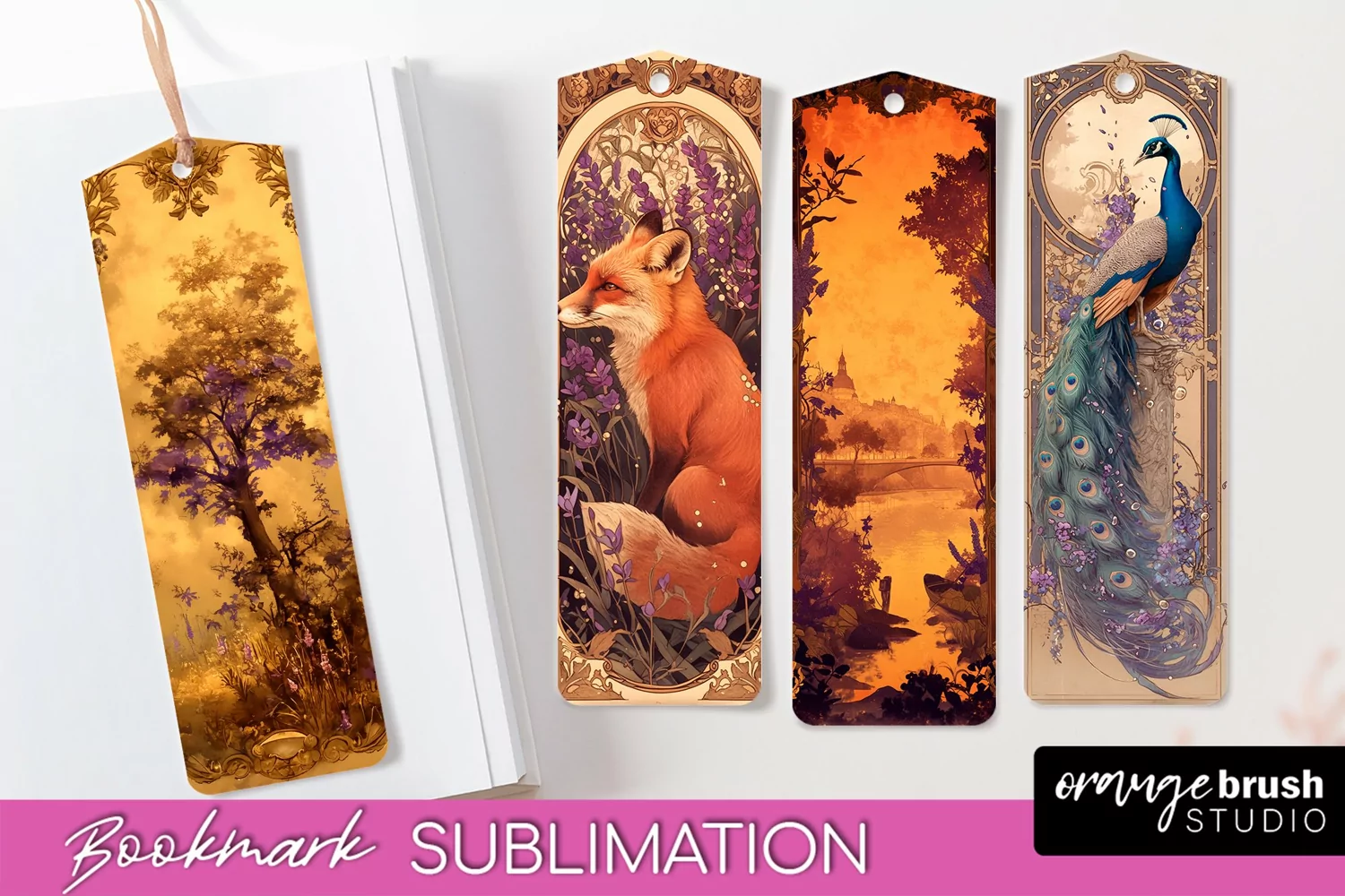 Vintage Scrapbook Bookmark Sublimation - Ephemera Bookmarks product image 1