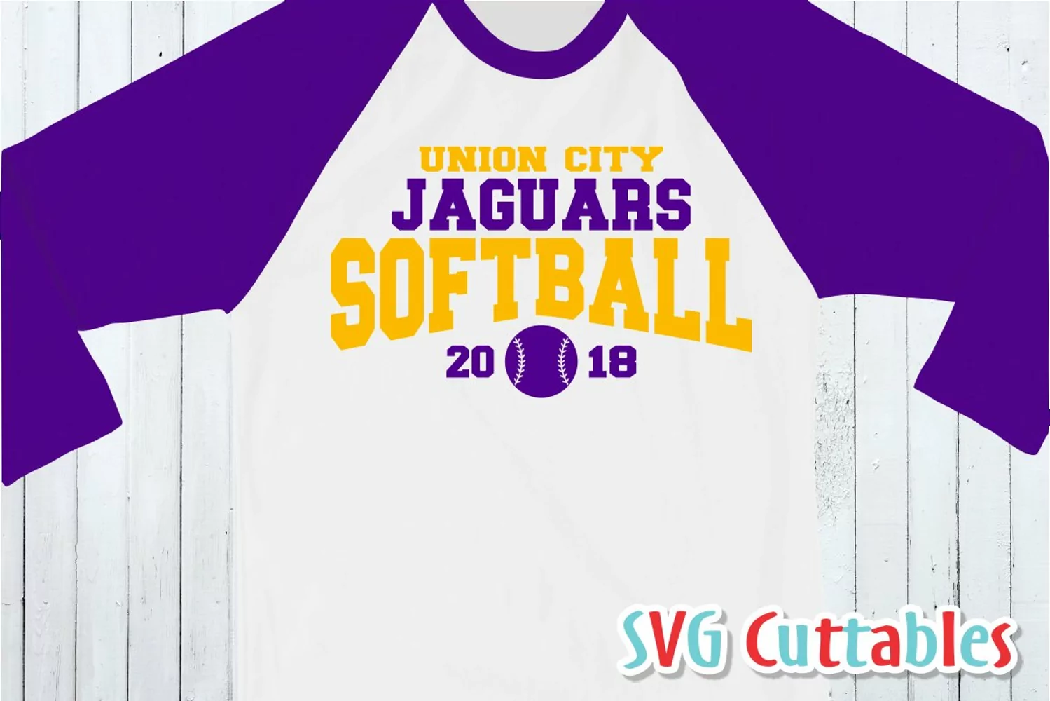 Softball SVG Template 0015 | Shirt Design product image 1