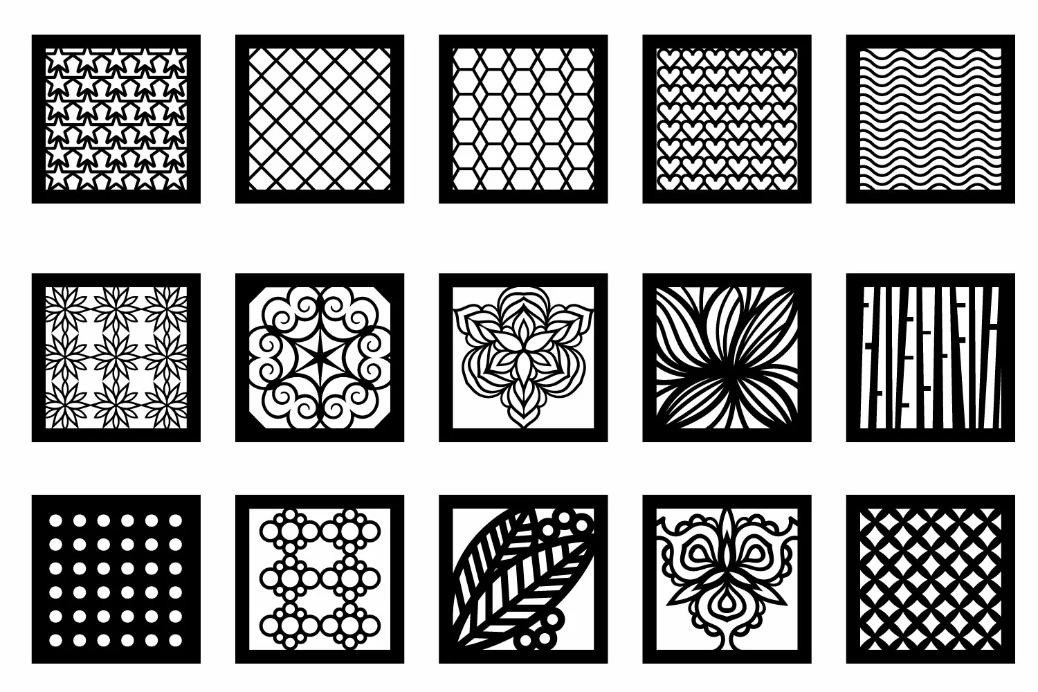 Papercut Texture Quilt, Box Cover Pattern, Square, Handmade product image 1