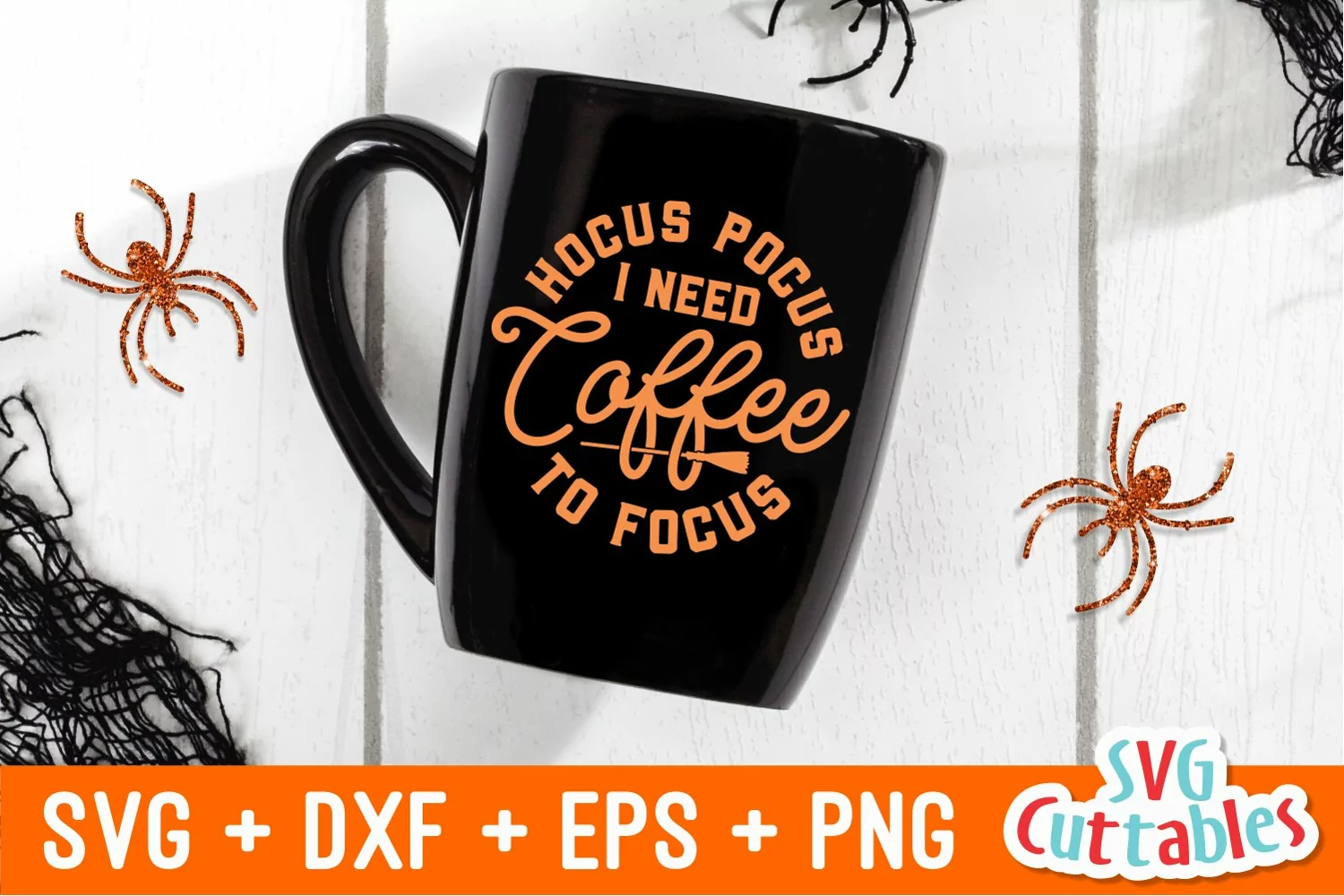Hocus Pocus I Need Coffee | Halloween SVG | Shirt Design product image 1