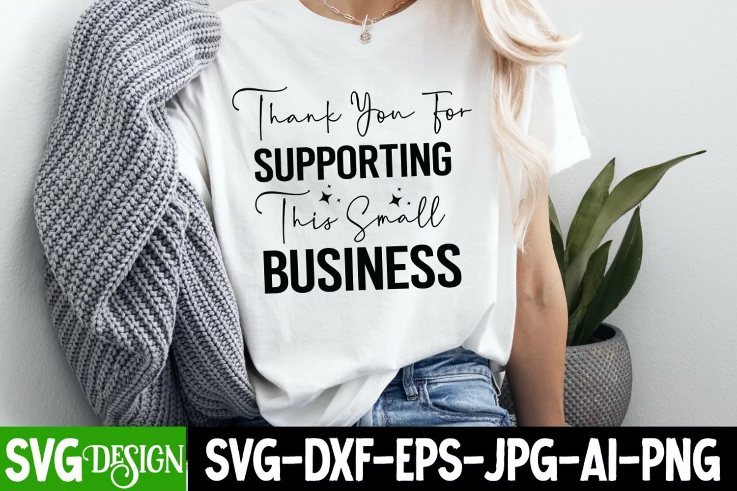 Thank You For Supporting This Small Business SVG Design product image 1