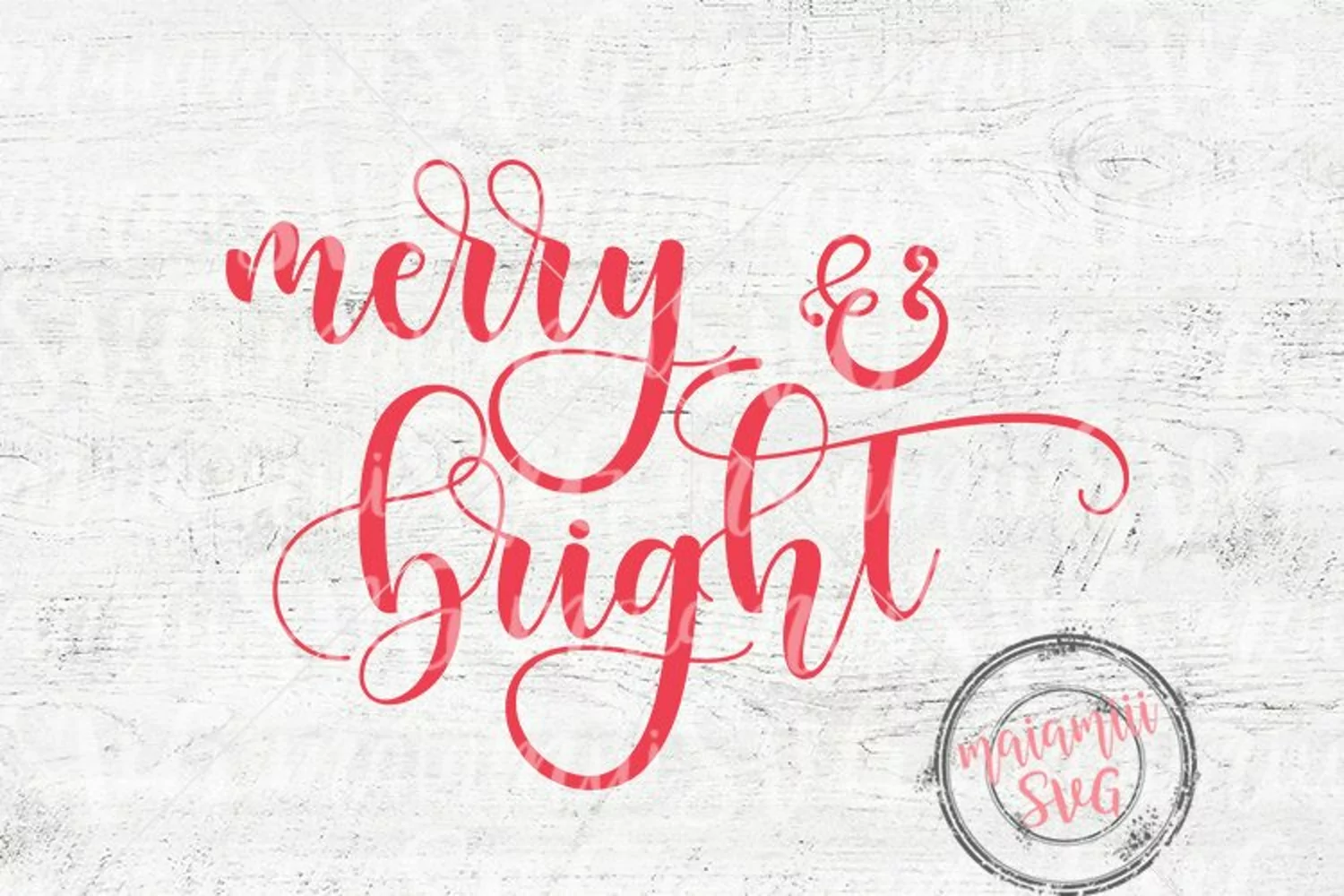 Merry and Bright, Funny Christmas Svg, Merry & Bright Svg product image 1