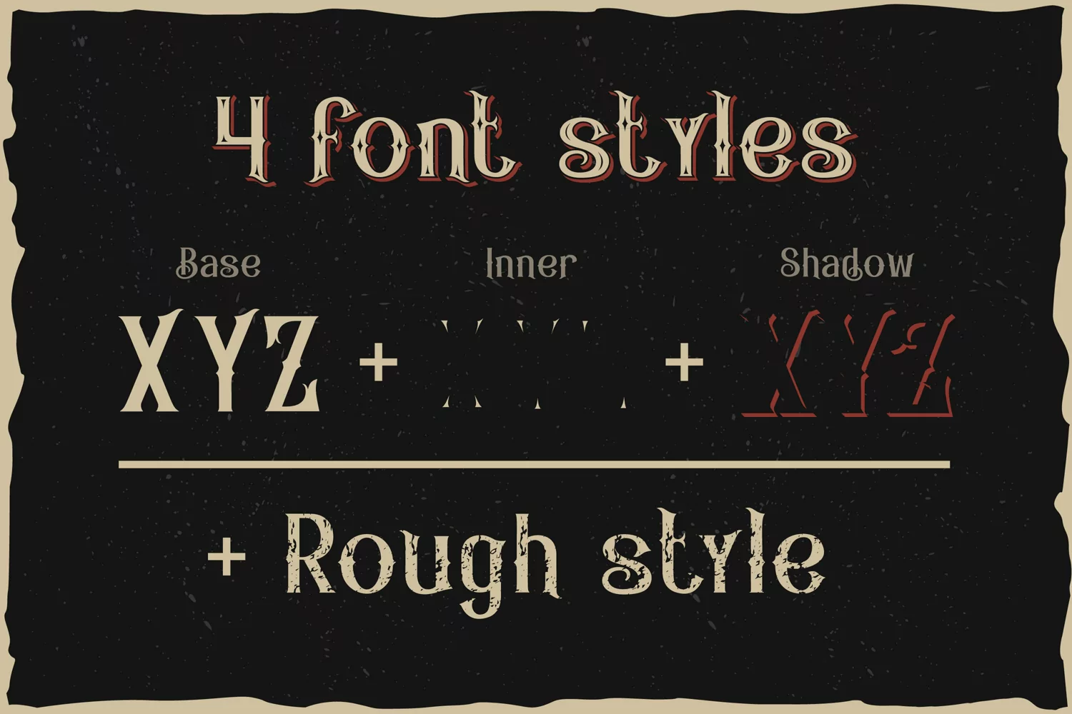 Pirates rum vintage typeface product image 1