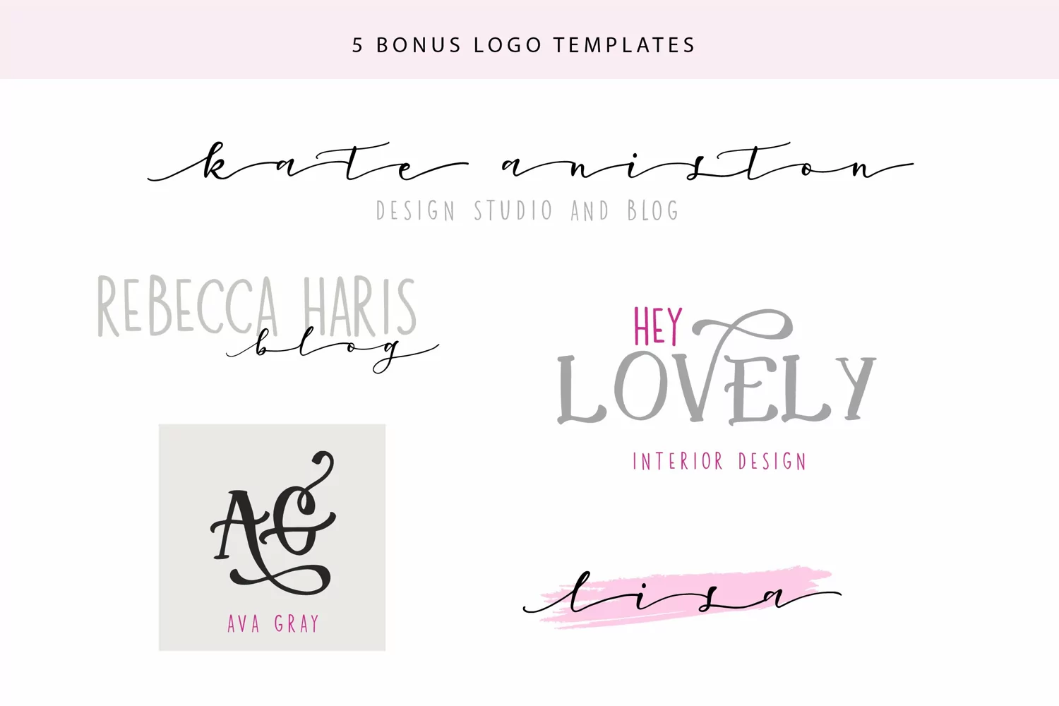 Oh Lovely Day Font Trio Logos product image 1