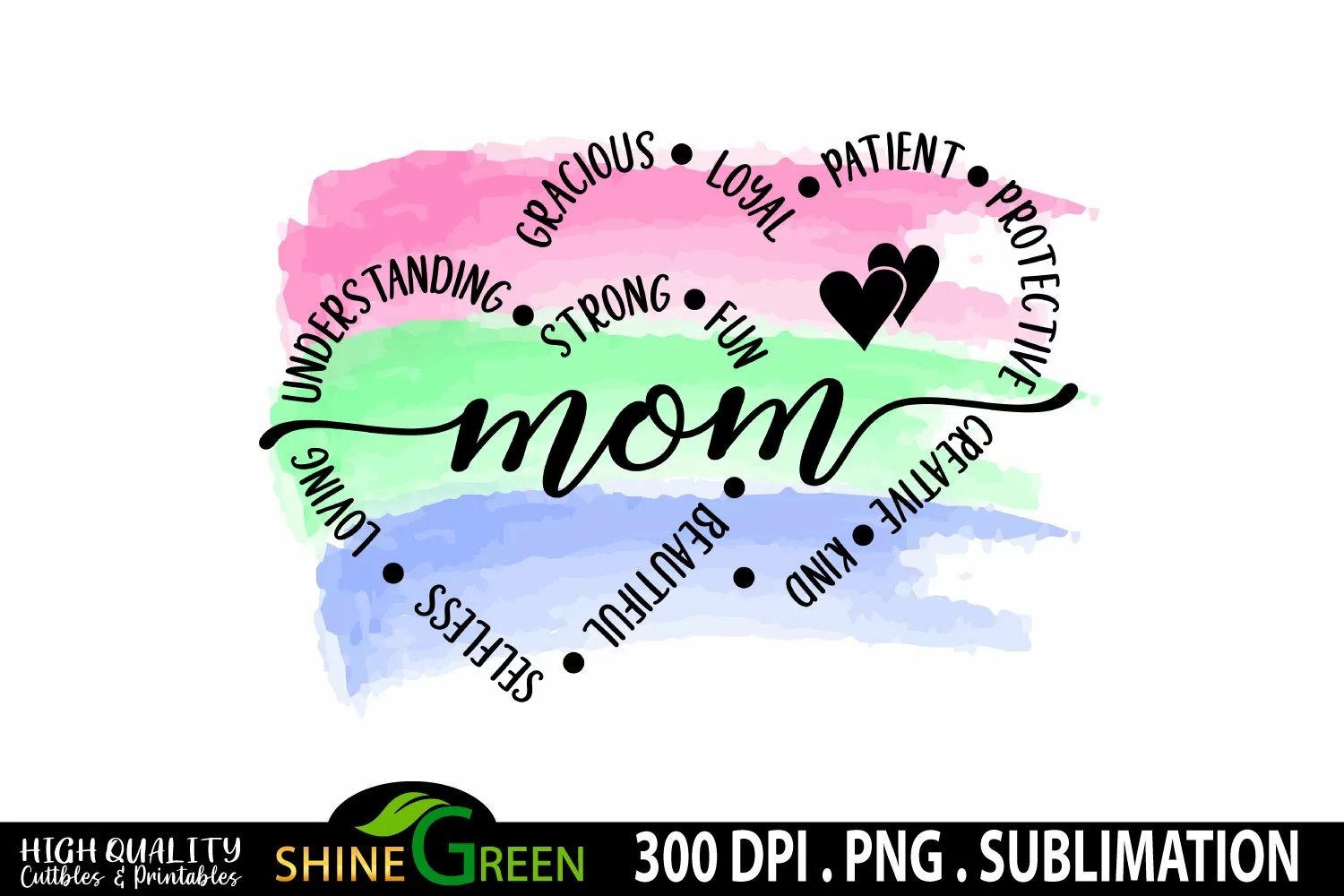 Mom Sublimation Watercolor PNG - Best Mother's Day Gift Idea product image 1