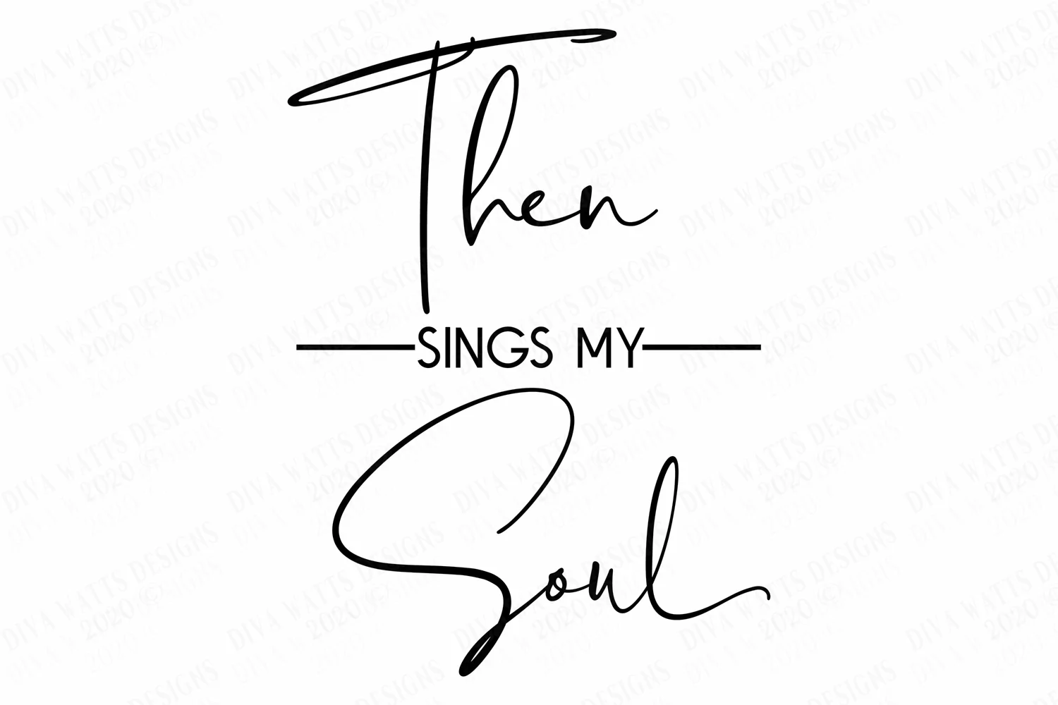 Then Sings My Soul - How Great Thou Art - Christian SVG DXF product image 1