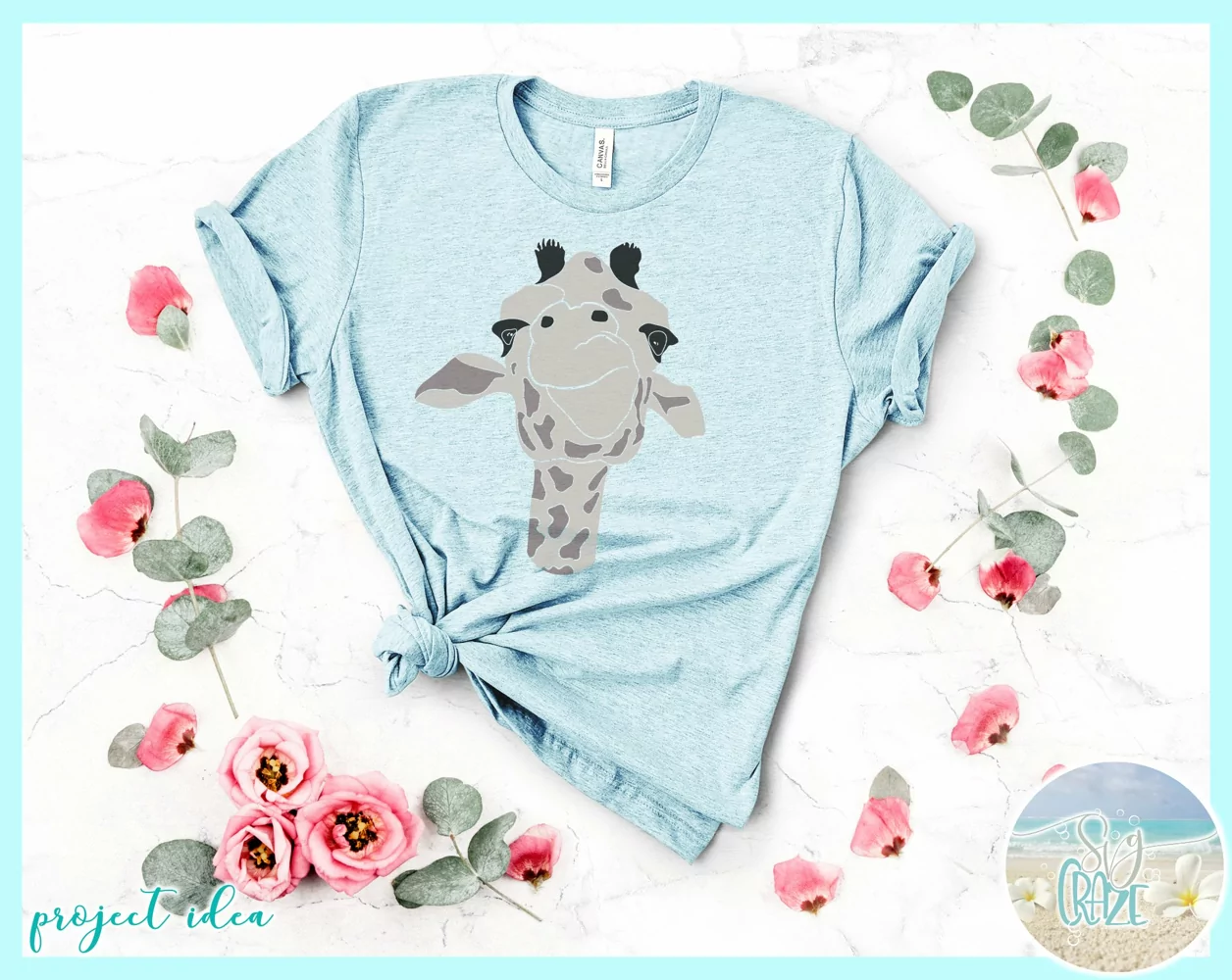 Cute Giraffe Face Svg Dxf Eps Png Pdf Files For Cricut product image 1