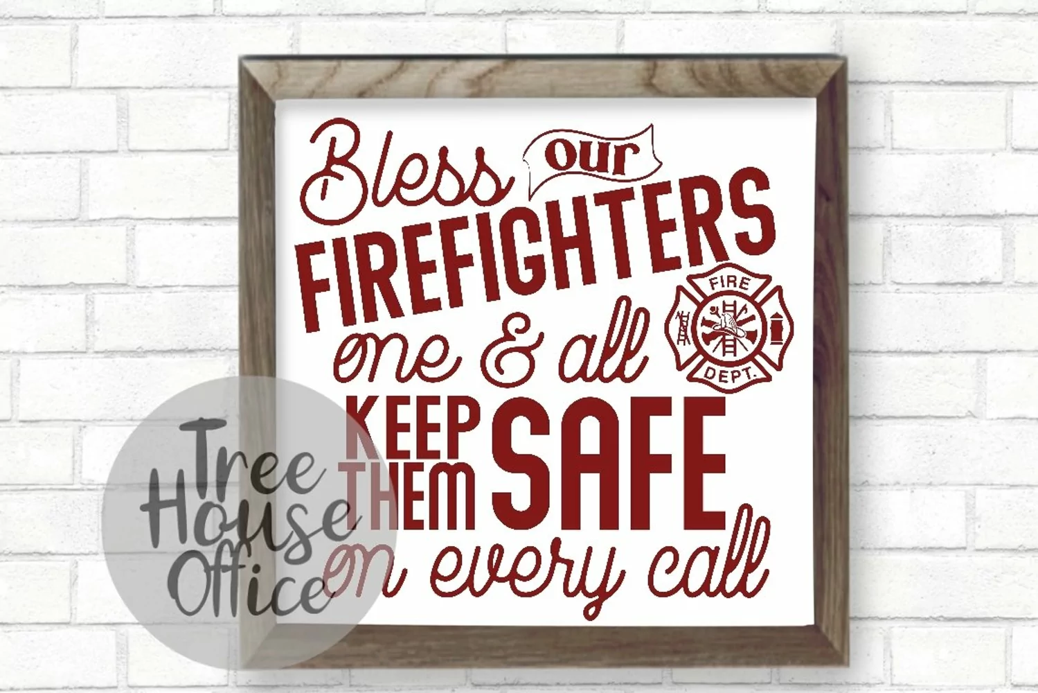 Bless Our Firefighters Fireman Maltese Fire Wife SVG DXF JPG product image 1
