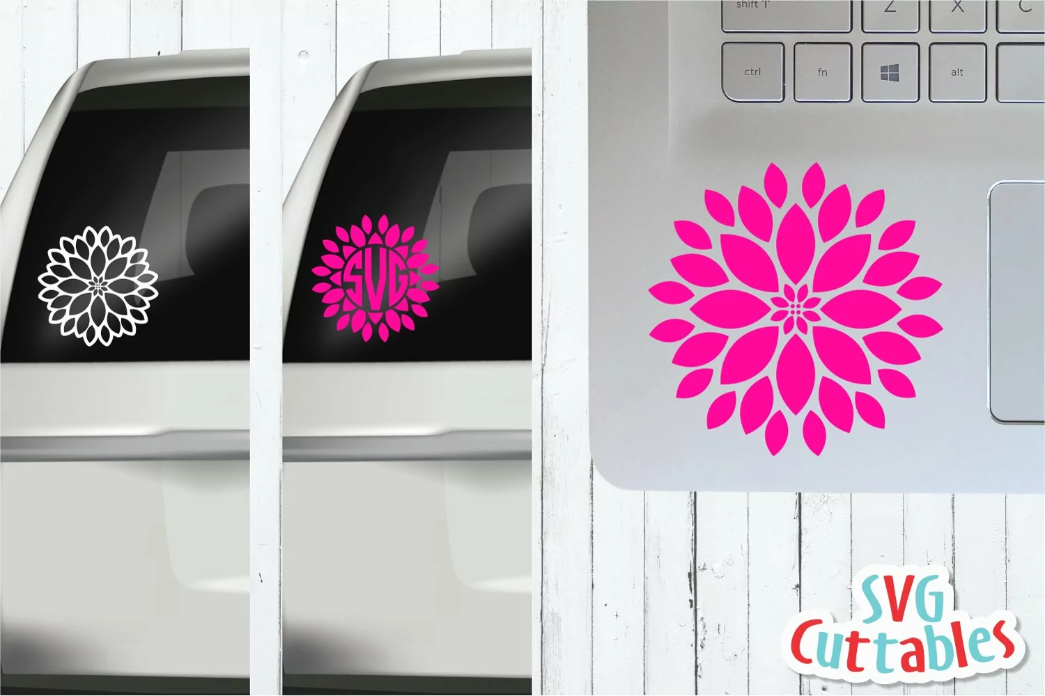 Flower SVG | Dahlia Flower | Floral SVG product image 1
