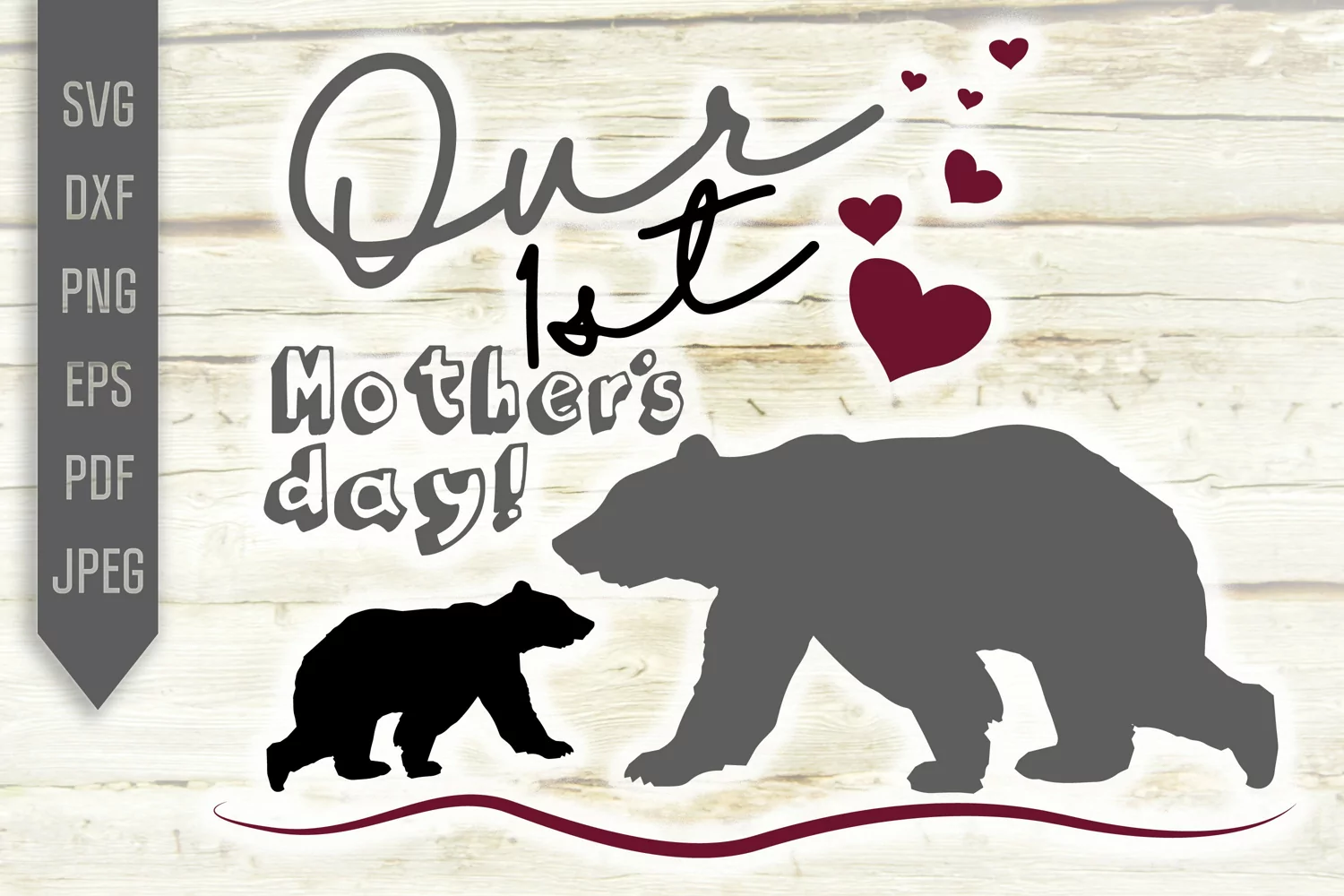 Our First Mother's Day Svg. Newborn Mothers Day dxf png eps product image 1