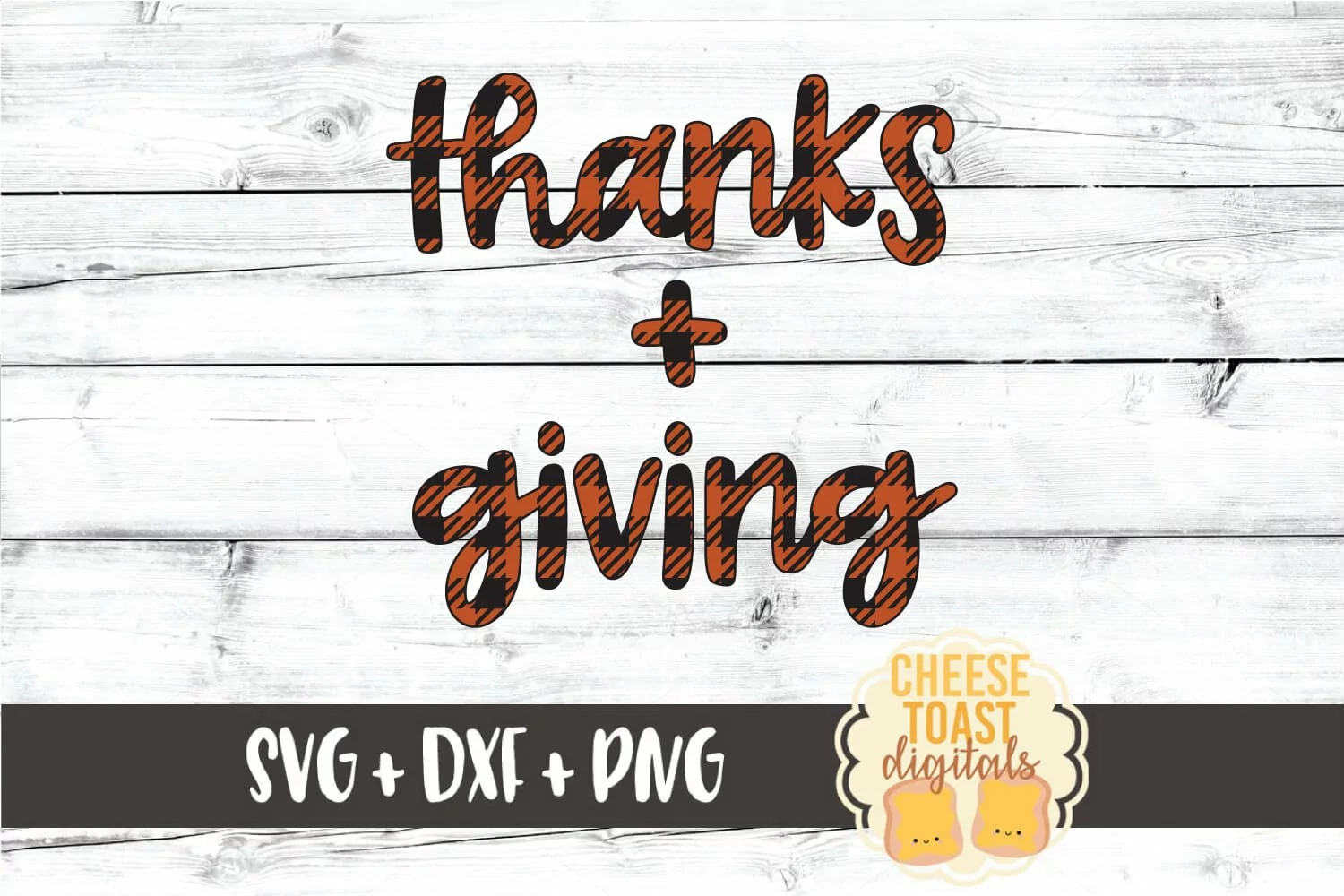 Thanks Giving - Buffalo Plaid Thanksgiving SVG PNG DXF Files product image 1